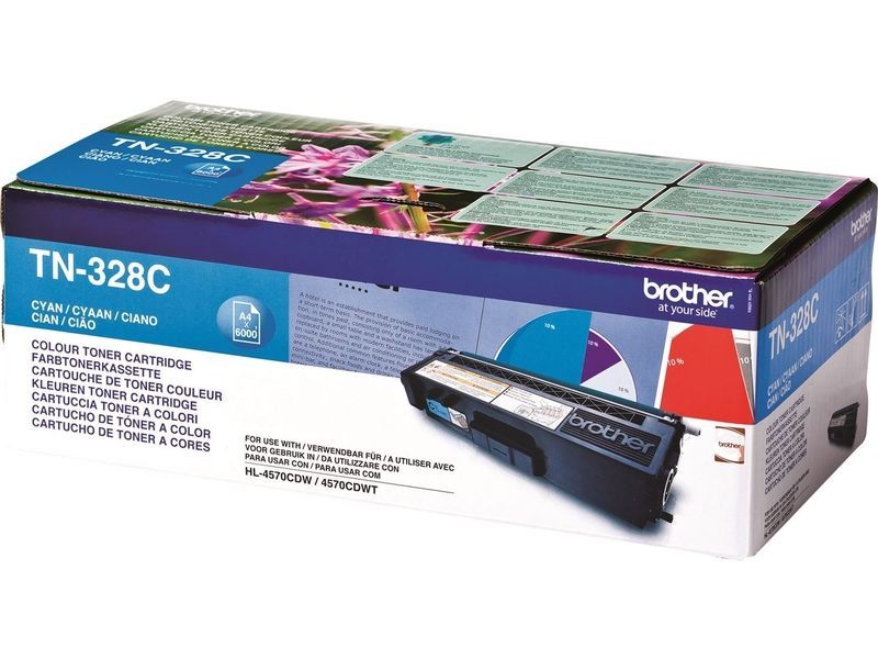 Brother Toner TN-328C Cyaan Extra hoge capaciteit