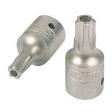 KS Tools 911.1471 1/4" Bit-dopsleutel vijfster met boring, TS10