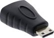 InLine Mini HDMI - HDMI adapter - versie 2.0 (4K 60Hz) / zwart
