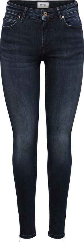 ONLY ONLKENDELL Life Reg Sk Ankle Jeans - Dark Blue Denim - W27/L30