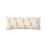 BELUM Looney Tunes Kussensloop 50 x 80 cm 100% gekamd katoen 175 draden model: Tweety Vichy Pink