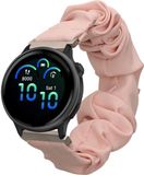 kwmobile elastisch bandje voor smartwatch - Compatibel met Garmin vivoactive 6 / vivoactive 5 / active 5 - Horlogebandje van katoen - In oudroze