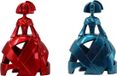 Merkloos DKD Home Decor Decoratieve figuren Rood Blauw Hars (16 x 10 x 23.5 cm) (2 stuks)