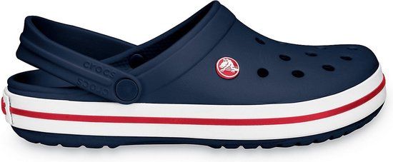 Crocs Crocband Clog - Rood/Wit/Navy - Maat 42/43