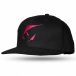 UFO PLAST Casque noir logo rose