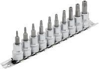 Draper doppenrail - 3/8 inch - Resitorx - 10-delig