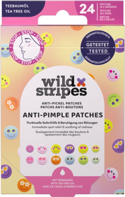 Wild Stripes Pleister Anti-Pimple Patches Smile 24ST