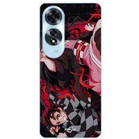 Maniacase Case Oppo A60 Demon Slayer Tanjiro Nezuko Aanval Strijd