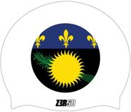 Z3R0D Badmuts Blason Guadeloupe Unisex Zwemmen Siliconen One Size