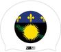 Z3R0D Badmuts Blason Guadeloupe Unisex Zwemmen Siliconen One Size