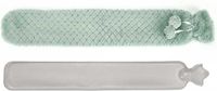 Giftdecor Warmwater kruik - 2 liter - pluche hoes in groen - Lang model - 14 x 75 cm
