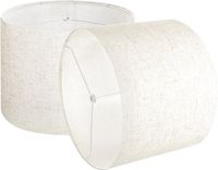 VEVOR Tambour abat-jour, 2 pcs, 330 x 330 x 250 mm, abat-jour de remplacement moyen en lin pour lampes de table, lampadaires et suspensions, housse de rechange pour lampe, assemblage facile, lin clair