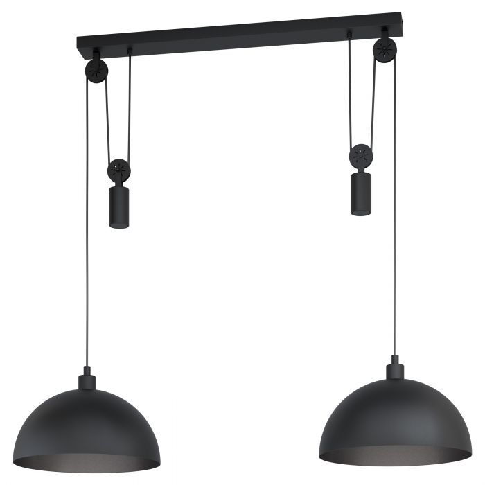 EGLO Winkworth 1 Hanglamp - Zwart - E27