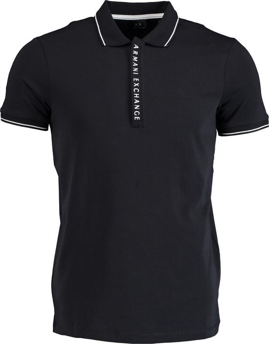 Armani Regular fit polo met halve rits