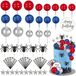 Non-branded Cake decoration Spider theme - Happy Birthday Cake topper set