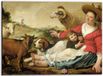 KuijsFotoprint Dibond - Oude Meesters - De herderin, Jacob Gerritsz. Cuyp, 1628 - 40x30cm Foto op Aluminium (Met Ophangsysteem)