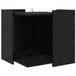 vidaXL Kattenbakomheining Zwart eiken 53 x 53 x 51 cm Bewerkt hout