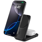 Belkin UltraCharge 25w Qi2 2in1 Magnetic Charger plus USB-C EU Black Square Binnen