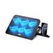 NK Laptop Koeler Stand (Cooling Pad) - 12-17" Laptop Computer Ventilator met 5 in hoogte verstelbare standen, 6 stille ventilatoren, 2 USB-poorten, snelle koeling, blauw LED-licht - Zwarte kleur