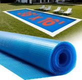 VEVOR Zwembad Solar Cover, 10972x4876 mm, Solar Cover, 0,3 mm Zwembad Solar Deken met Luchtkussen & Pe Materiaal, Warmteabsorptie Overdag, Warmteopslag 'S Nachts, Solar Covers, Solar Cover, Blauw
