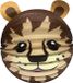 Haza-Witbaard Haza Lampion leeuw - 20 cm - bruin - papier