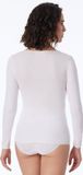 Schiesser Longsleeve Feinripp - Luxury - Wit - Maat 46