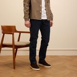 Manfield - Heren - Donker bruine suède sneakers - Maat 46