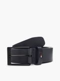 Tommy Hilfiger Riem Leer Unisex Broekriem Herfst/Winter Volwassenen Donkerblauw