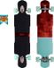 NKX City Action longboard 39 Brun