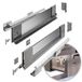 GTV Ladesysteem AXIS PRO | lade met glazen zijden | hoogte: 116 mm lengte: 450 mm | antraciet met rookglas