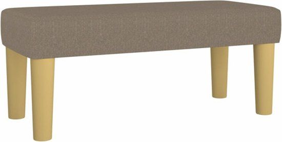 vidaXL Bankje 70x30x30 cm stof taupe