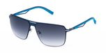 Fila SFI898 Lunettes de soleil pour hommes, Métal, Bleu, Carré, 61/14/145