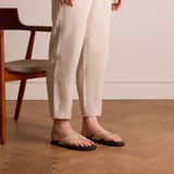 Manfield Heren Beige Canvas Slipper Maat 42
