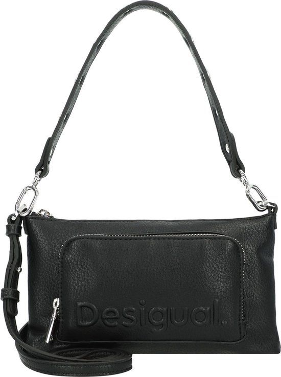Desigual Schoudertas Zwart 25 cm - Dames - Polyurethaan - Herfst/Winter 2024