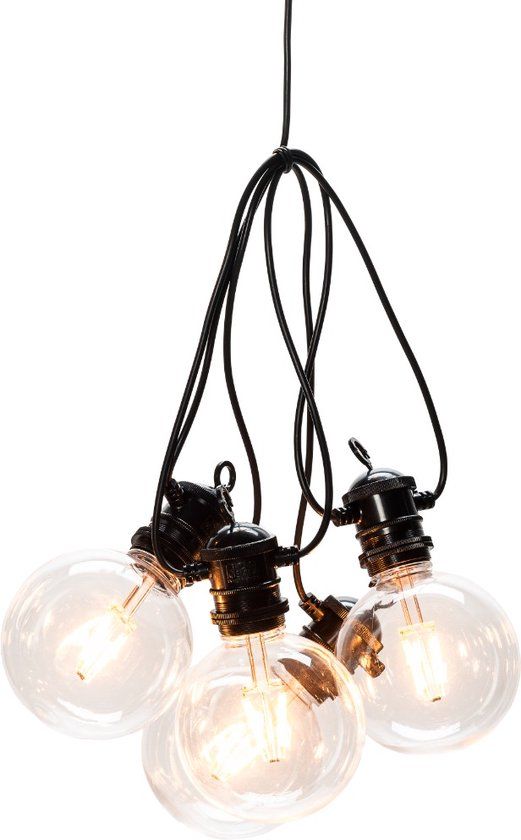 Konstsmide Sweden 2393-800 - LED String Lights - 10 Warm White Globes - Dimmable - 450cm - 24V - Indoor