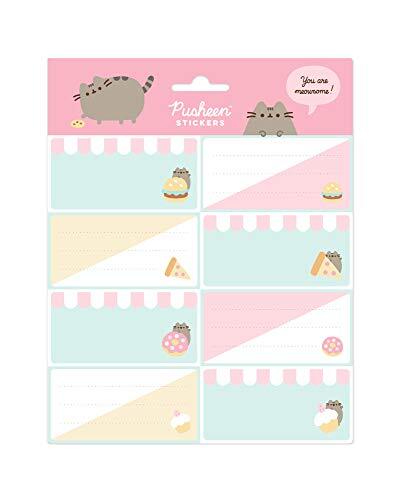 Grupo Erik Pusheen Label Stickers wit, blauw, roze