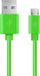 Micro USB 2.0 A naar B kabel | 1 mètre | Vert