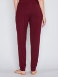 Joop! Sweatpants Luxe Vrouwen 36-38 Modal/Elastaan Donkerrood