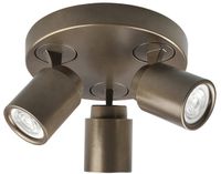 Freelight Spot Razza 3 lichts Ø 21 cm GU10 brons goud