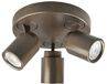 Freelight Spot Razza 3 lichts Ø 21 cm GU10 brons goud
