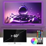 RexTech TV ledstrip USB - groter dan 60 inch - 2 strips - RGBWW - Inclusief IR afstandsbediening - Plug&Play - TV backlight led strip