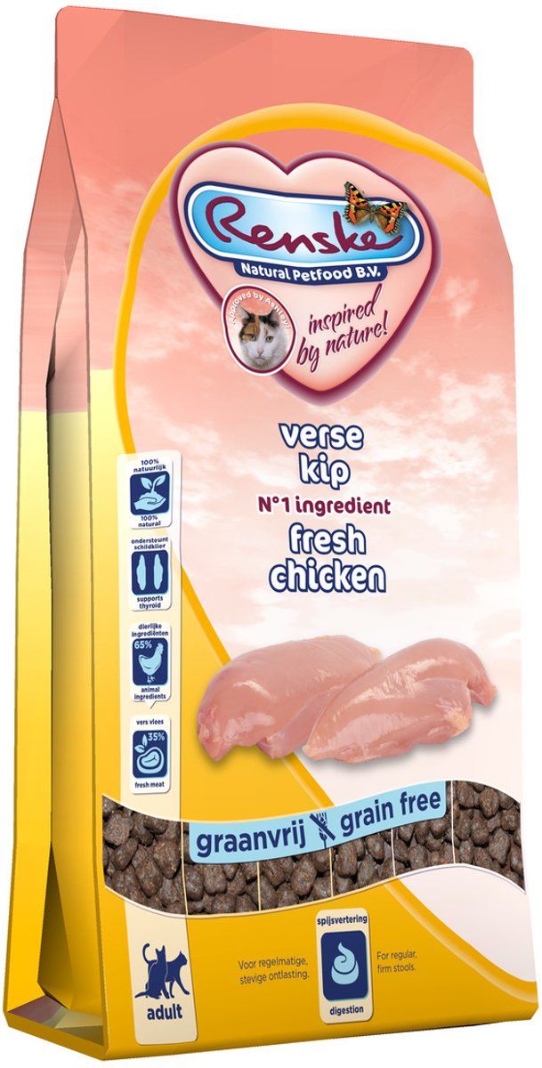 Renske Kat Adult Verse Kip - Kattenvoer - 1.5 kg