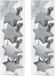Inge-glas Inge's Christmas Decor Gmbh 16x stuks kunststof kersthangers sterren 6 cm kerstornamenten - Kunststof ornamenten kerstversiering
