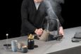 Selsiuz kranen Selsiuz 351221 Push & Turn 3-in-1 Haaks Gun Metal met Combi (Extra) Boiler