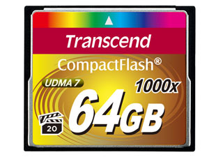 Transcend CompactFlash Card 1000x 64GB