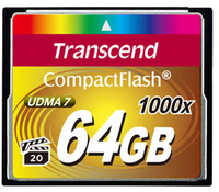 Transcend CompactFlash Card 1000x 64GB