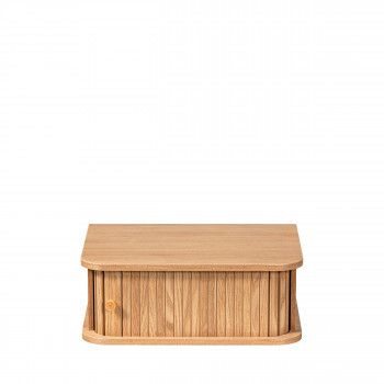 Drawer WOOOD Jena Hanging Nightstand - With Handy Storage Space - Left/Right - Natural - Wood - 15x40x30 cm