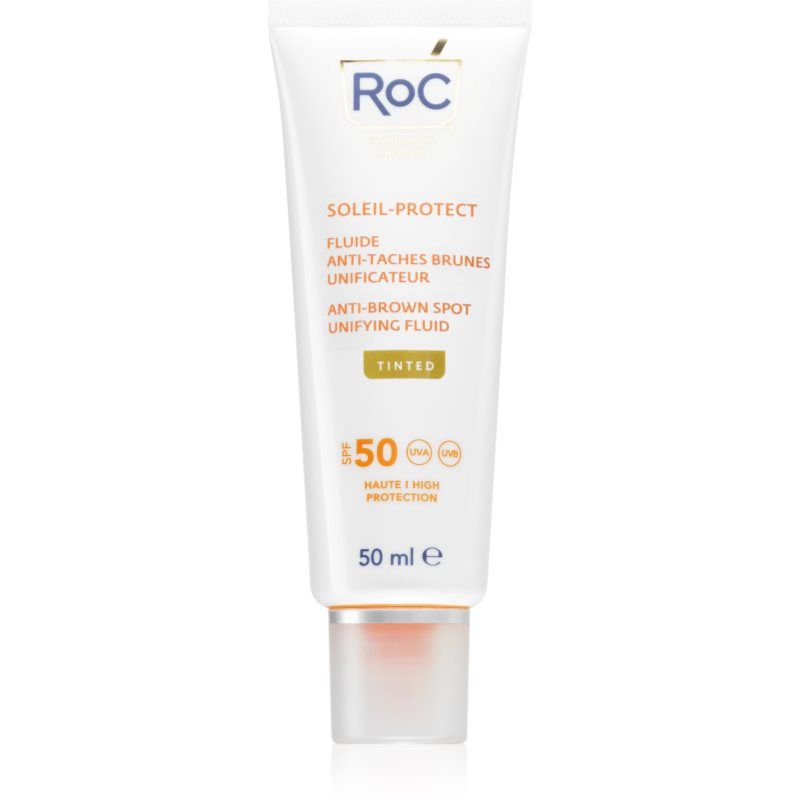 RoC Soleil Protexion+ Vloeistof Tegen Donkere Vlekken SPF50 Getint 50ml