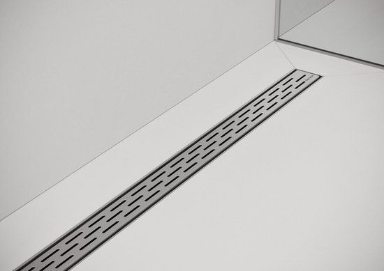 Easydrain Douchegoot Compact 50 - RVS - 80 cm - Open rooster - 3 jaar garantie