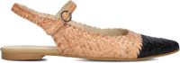 Lina Locchi Gevlochten Combi Ballerina Met Bandje Ballerina's Dames - Beige - Maat 37